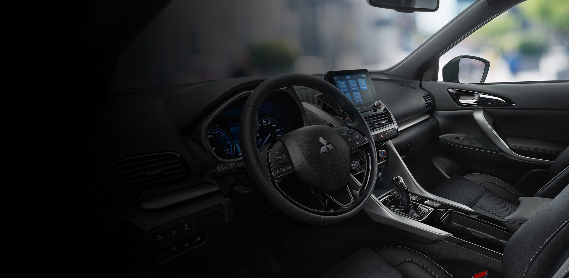 Der Touchscrreen mit Rückfahrkamera im Eclipse Cross Plug-in Hybrid Select