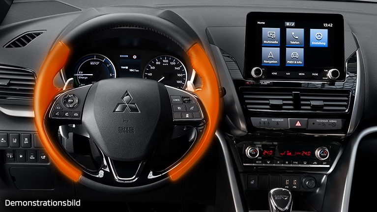 Beheizbares Lenkrad im Eclipse Cross Plug-in Hybrid Select
